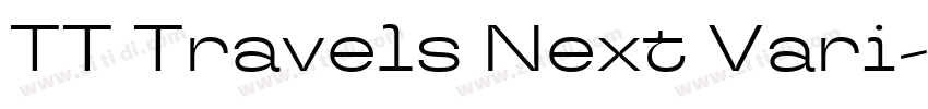 TT Travels Next Vari字体转换